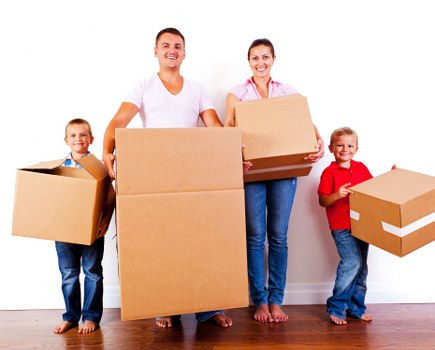 Professional movers assisting with packing in Brockley