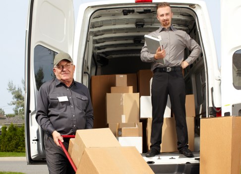 Removals Cowley team preparing for a move